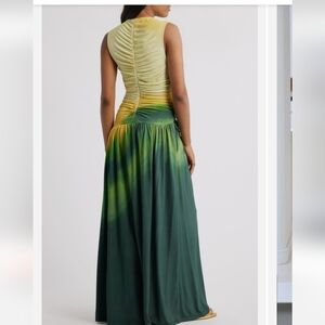 Sani ruchi center ruched ombre knit dress